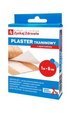 PLASTER TKANINOWY Z OPATRUNKIEM