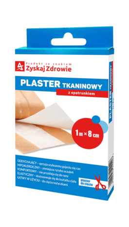 PLASTER TKANINOWY Z OPATRUNKIEM