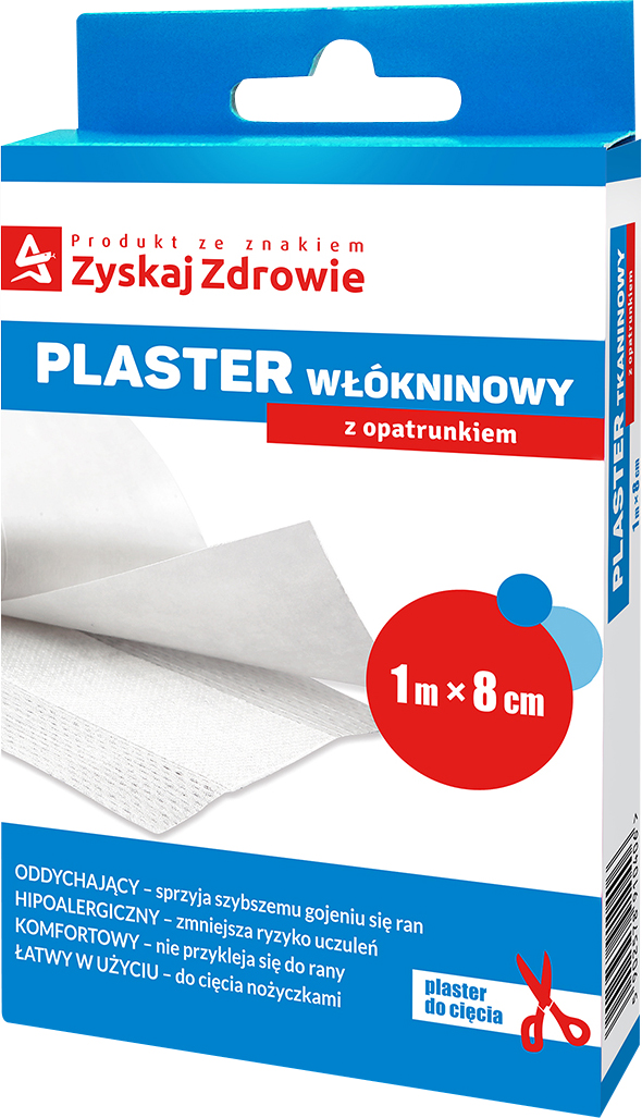 PLASTER WŁÓKNINOWY Z OPATRUNKIEM